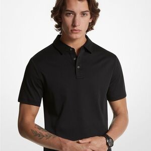 🩷FIRM PRICE🩷 MICHAEL KORS Embroidered logo cotton polo shirt